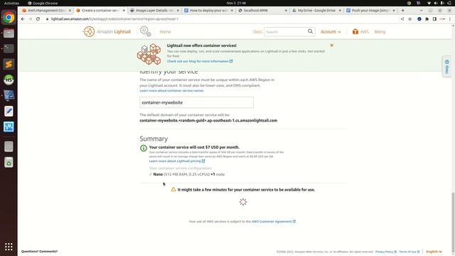 Deploy aplikasi ke amazon lightsail container menggunakan docker hub public repository смотреть онлайн