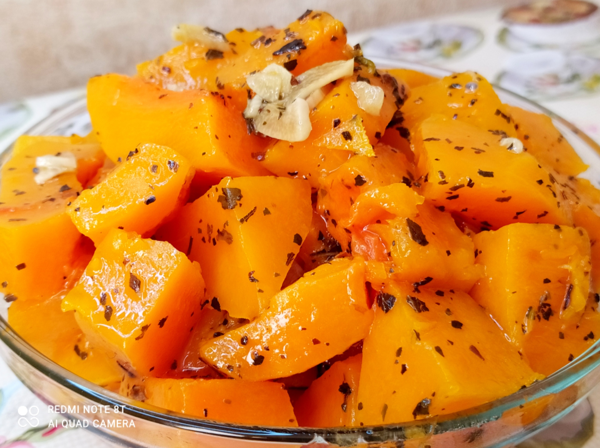 Запеченная пряная тыква. Постный рецепт.