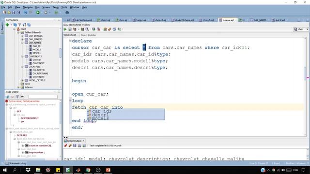 Explicit Cursor Example 1 || Database Application using PL/SQL смотреть онлайн