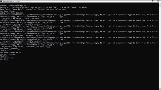 Install OpenCV | Numpy | Keras Libraries in Anaconda - AI Machine Learning & Deep Learning Project смотреть онлайн