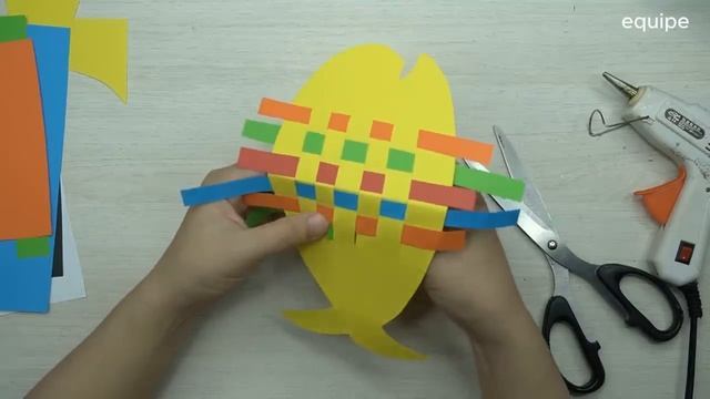 Hướng dẫn cách làm con cá chim bằng giấy màu vàng | equipe смотреть онлайн