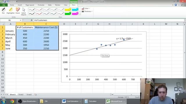 Cost Analysis Part 4 - Least Squares Regression Method in Excel - Management Accounting смотреть онлайн