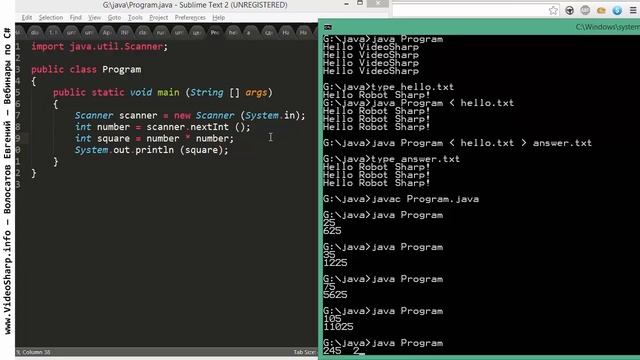 Java - Консоль - Ввод числа смотреть онлайн