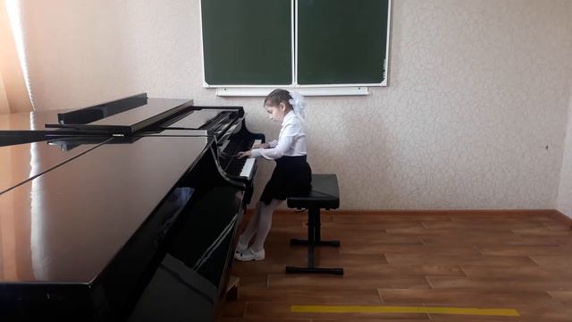 Багаутдинова Ева, 9 лет, Э.Краузе "Соната №1" смотреть онлайн
