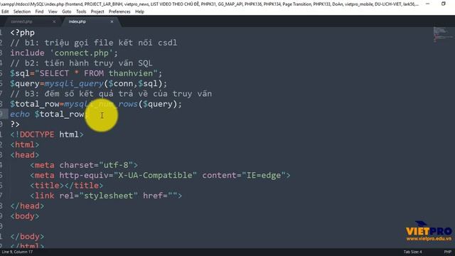 PHP35 - Truy vấn SQL trong php смотреть онлайн