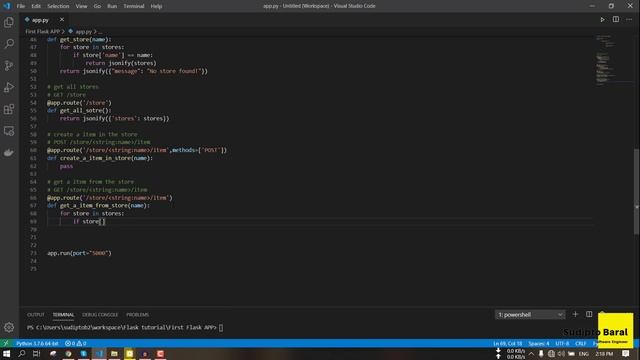 1.7 CREATING APPLICATION ENDPOINTS PART 3 | POST | SECTION 1 | FLASK REST API DEVELOPMENT [BANGLA] смотреть онлайн