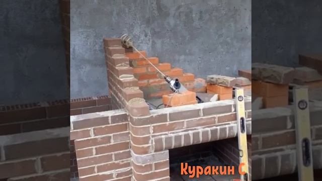 Кладка барбекю ПО-ЭТАПНО Огонь Уличная кухня, на веранде. смотреть онлайн