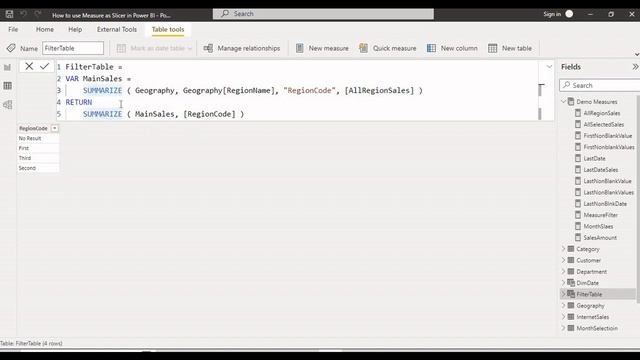41.How to use Measure as Slicer to filter the data in Power BI || Telugu смотреть онлайн