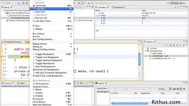 Eclipse Java Tutorial 9 Debug Java Program смотреть онлайн