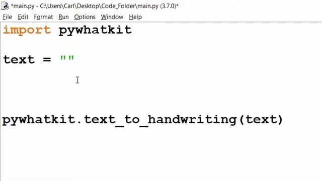 Pywhatkit Text to handwriting смотреть онлайн