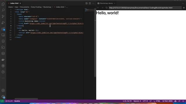 3 - Membuat Navbar Bootstrap 5 смотреть онлайн