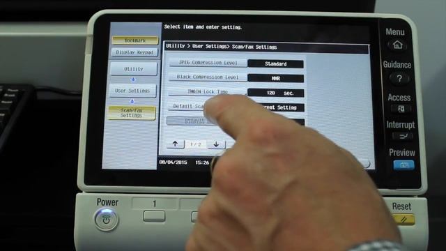 Konica Minolta bizhub: How to Modify Default Scan Settings смотреть онлайн