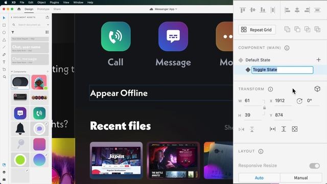 ⏰ Using the Toggle State in Adobe XD смотреть онлайн