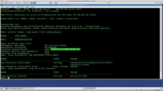 Oracle Database: How to enable ARCHIVELOG mode смотреть онлайн