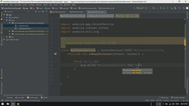 Android Tutorial (Kotlin) - 37 - IntentService смотреть онлайн