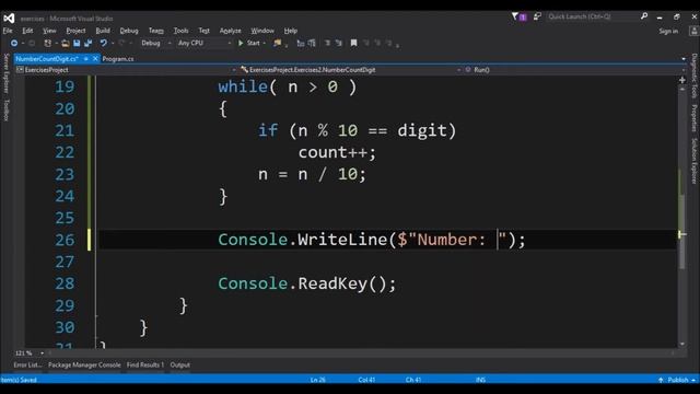 number count digit in c# смотреть онлайн