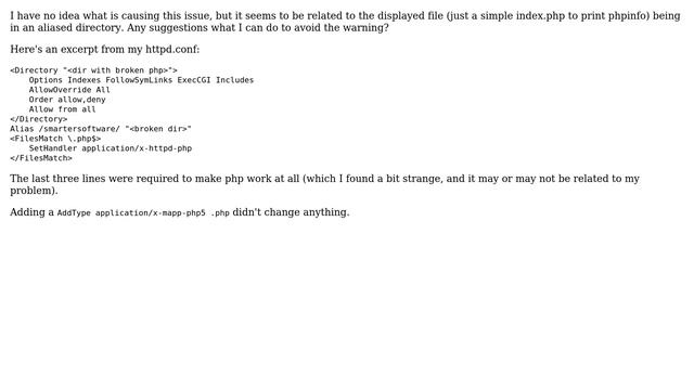 DevOps & SysAdmins: Warning in Apache log: Cannot get media type from 'x-mapp-php5' (2 Solutions!!) смотреть онлайн