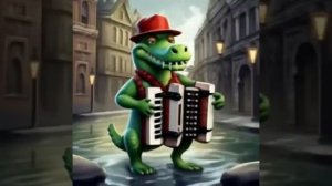 Пусть бегут неуклюже, пешеходы по лужам. Песня крокодила Гены. #нейросеть