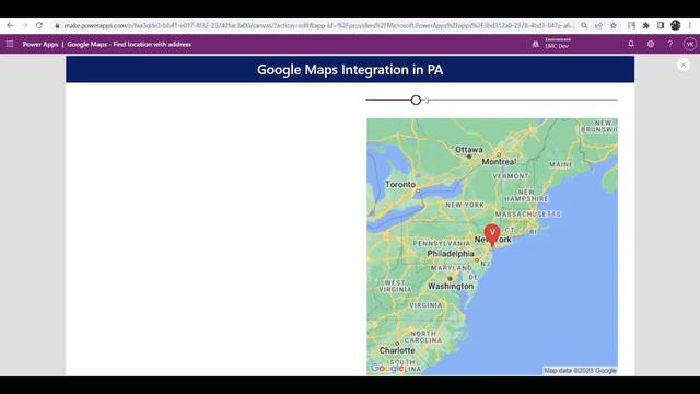 How to search location in Google Map with address in PowerApps смотреть онлайн