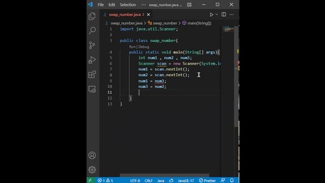 Swap two numbers without pointers in java programing language basic program for beginners | #java смотреть онлайн