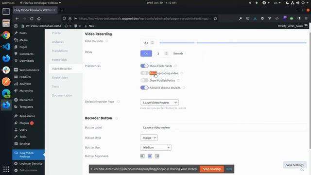 How to change Easy Video Reviews settings | WordPress Video Review Plugin | Video Testimonial Plugi смотреть онлайн