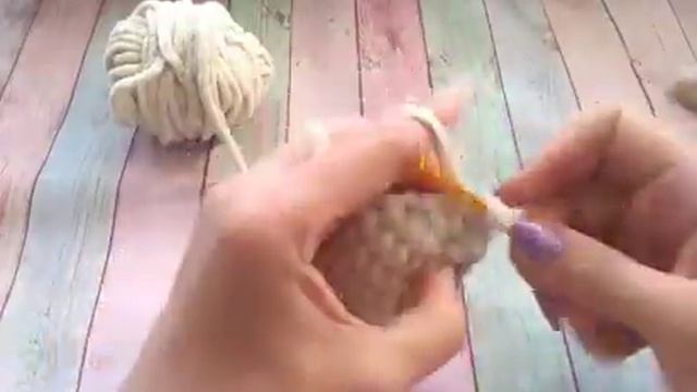 МИШКА ЗА ПОЛЧАСА. Игрушка из плюшевой пряжи - легко, просто, быстро. МК по вязанию крючком. смотреть онлайн