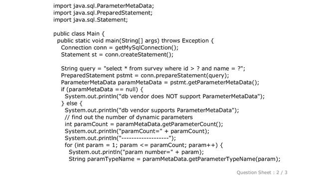 MySQL : Get the metadata for prepared statement in java with MySql DB смотреть онлайн