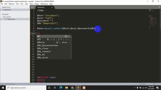 How To Create Registration System In PHP Using Mysql Database For Beginners | PHP Tutorial (2021) смотреть онлайн