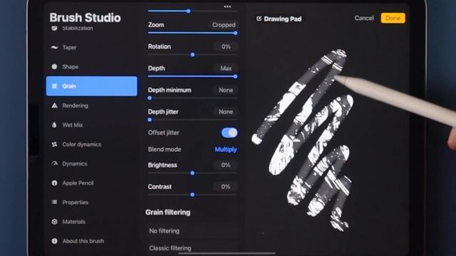 Create Texture Brushes in Real Time in PROCREATE смотреть онлайн