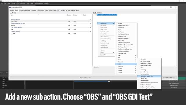 Streamer.Bot Tutorial ? [ #5, Events & New Follower Alert ]