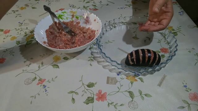 Баклажаны ГАРМОШКА с фаршем в духовке. смотреть онлайн