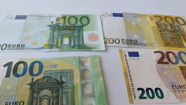 Чем отличаются банкноты 100 и 200 Евро нового образца от старых. смотреть онлайн