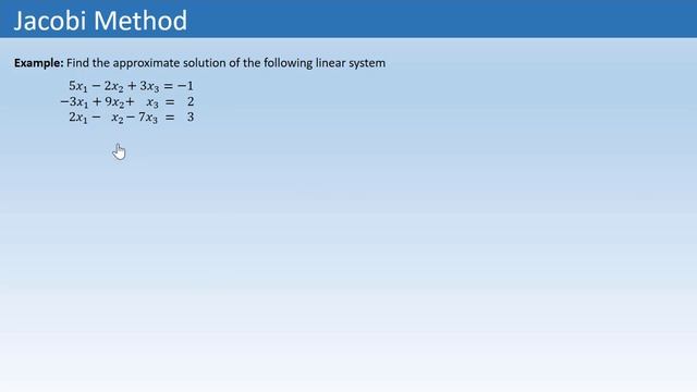 How to solve system of linear equations using Jacobi Method смотреть онлайн