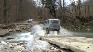 НИВА и УАЗ. Водопады фанагорийки