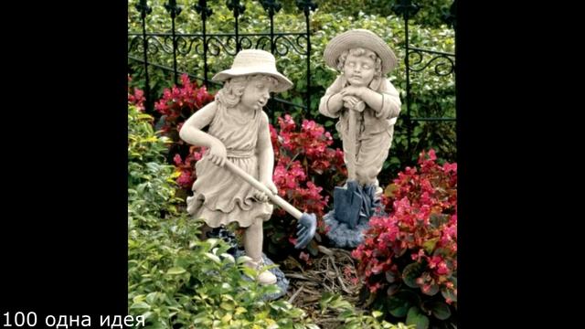 Садовые скульптуры из подручных материалов для украшения дачного участка: 30 идеи дизайна смотреть онлайн