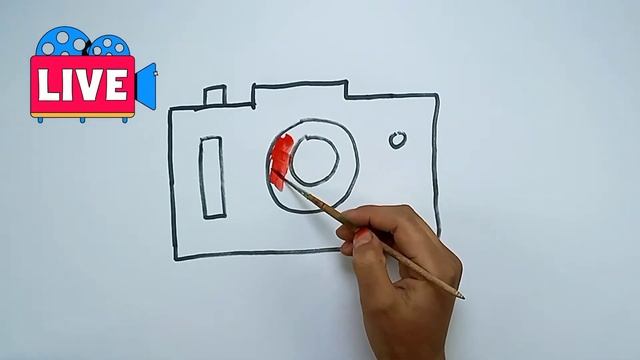 kamera rasm chizish | How to draw a camera | Как нарисовать фотоаппарат смотреть онлайн