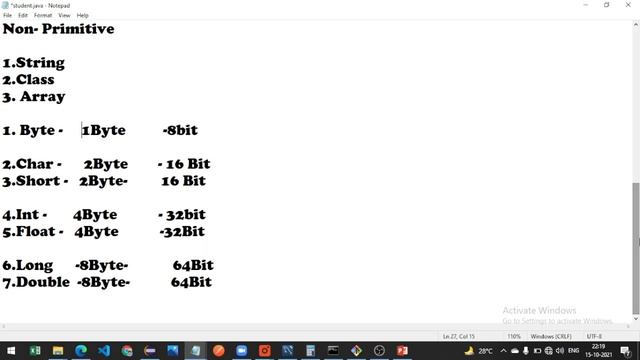 DataType in Java | Types | Bytes | Bit | Range смотреть онлайн