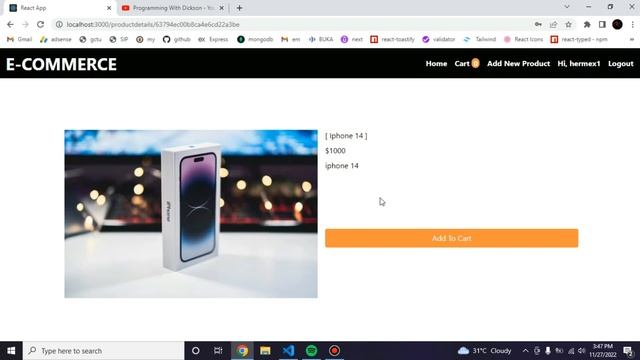 Create a Modern Ecommerce Project with React, NodeJS & MongoDB | Source Code Available [2022] Demo смотреть онлайн