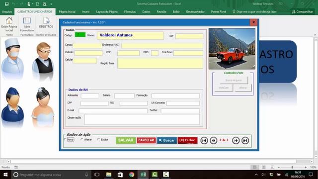 Cadastro Excel VBA Foto WebCam - Vídeo 07 смотреть онлайн