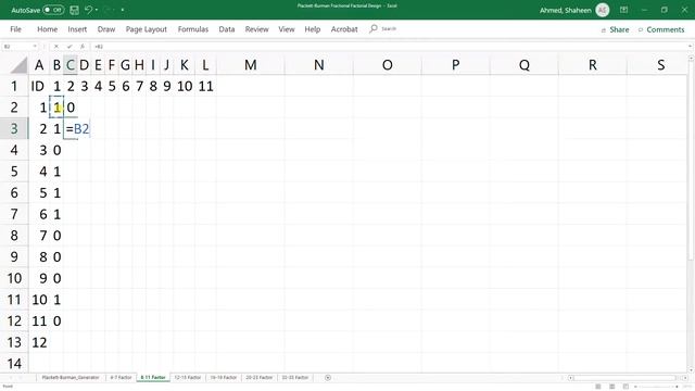 Plackett-Burman Fractional Factorial Design of Experiments DOE Using MS Excel Easiest Way Explained смотреть онлайн