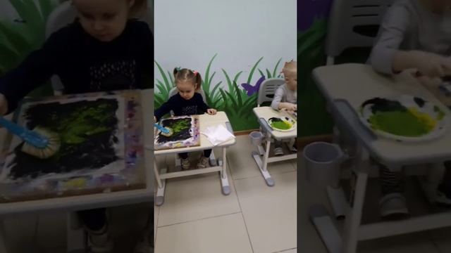 Рисование кувшинок. Группа 3+ смотреть онлайн