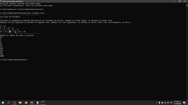 Actividad en Java - Cubos de Nicomaco y serie fobonacci смотреть онлайн
