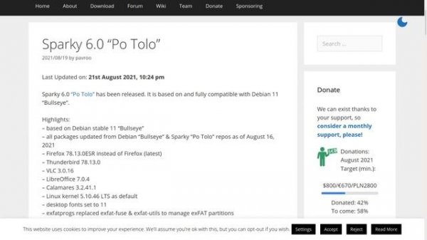 ? Neues aus der Linux Welt -- KW 34 2021 ? KaOS, Sparky, OpenShot, Manjaro, MX Linux und mehr