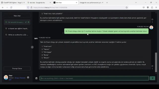 ChatGPT Prompts For SEO