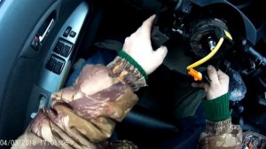 ЗАМЕНА ПОДРУЛЕВОГО ШЛЕЙФА НА TOYOTA HILUX 2011