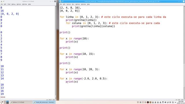 aula 04 novo jogo parte 22 7 range erro argumentos floats смотреть онлайн