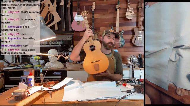 Guitar Building Setting up the baritone Ukulele 4 смотреть онлайн