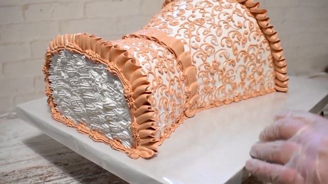 Торт Букет. Как украсить торт " Букет роз" белково-заварным кремом. 3D торт смотреть онлайн