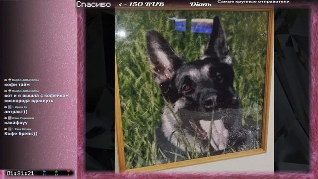 Алмазная мозаика. Кусище сохнет, надо доделать! Diamond canvas ?? ОНЛАЙН смотреть онлайн