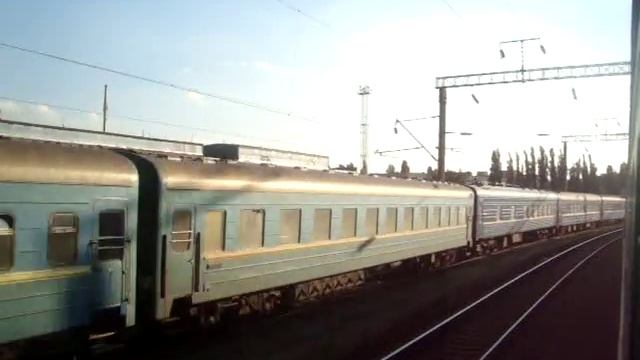 Отправление из Одессы. Вид из окна поезда. Одесса-Главная – Одесса-Поездная. 24.07.2016 смотреть онлайн